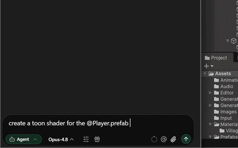 Aura creating a toon shader for a player prefab in Unity