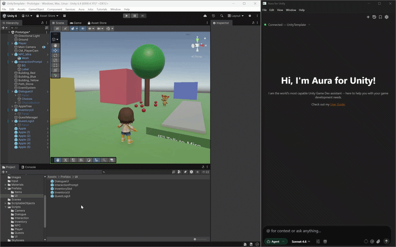 Aura for Unity in action